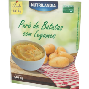 Pacote de 1 kg de pré-misto para purê de batata com legumes da Nutrilândia Alimentos