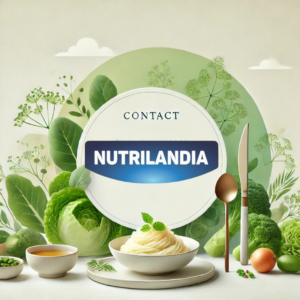 Imagem representando o contato da Nutrilândia Alimentos com telefone, e-mail e suporte ao cliente